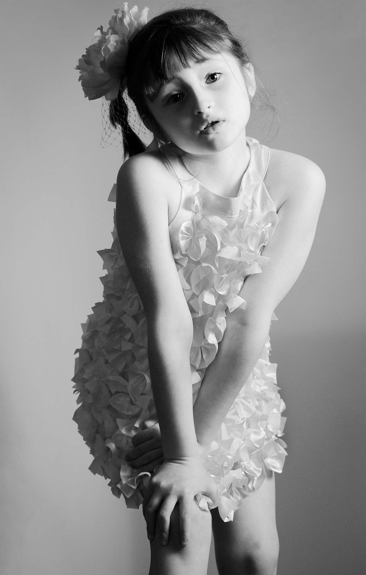 Girl posing for a vogue photoshoot